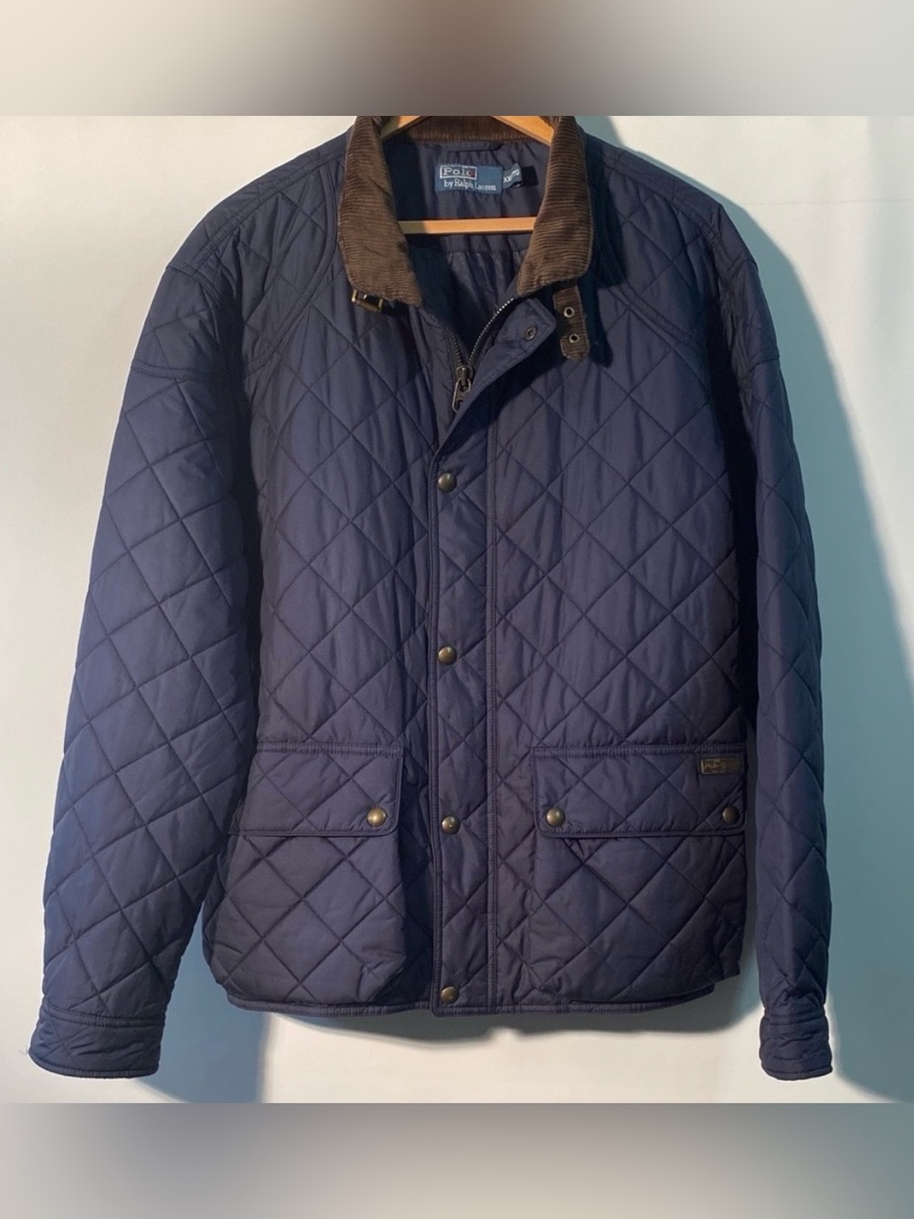 Polo Ralph Lauren Navy Diamond Quilted Barn Jacket